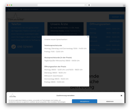 Medicate WordPress theme - praxis-am-schloss.de Medicate WordPress theme - praxis-am-schloss.de