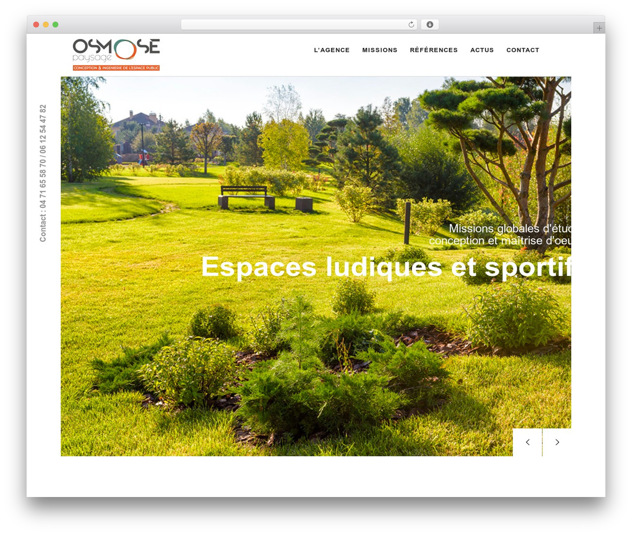 Modrox WordPress theme - osmose-paysage.com