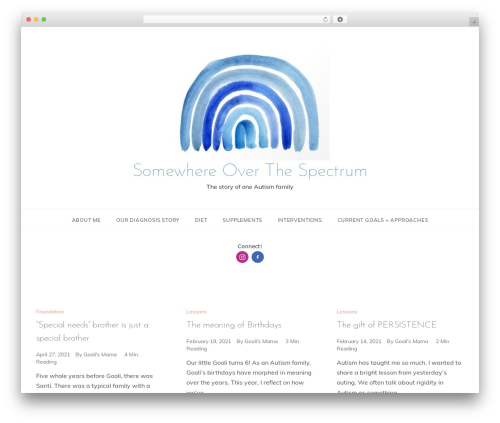 Prefer WordPress theme - somewhereoverthespectrum.com