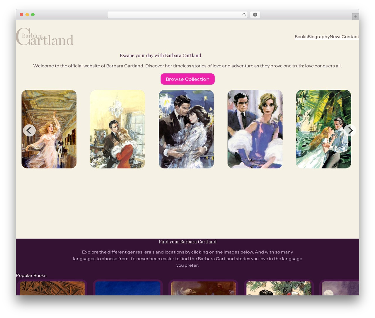 Scratch WordPress theme - barbaracartland.com Scratch WordPress theme - barbaracartland.com