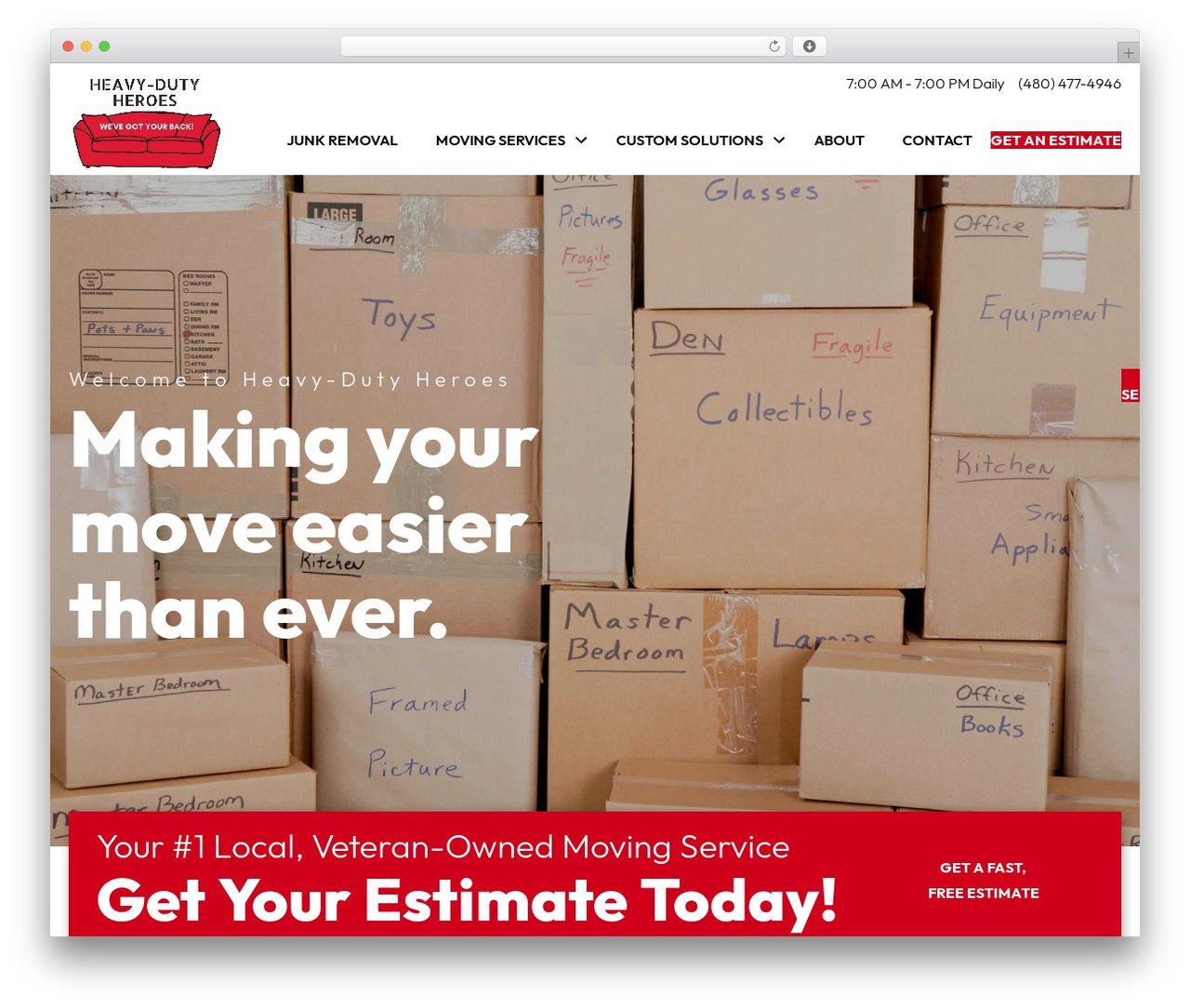 WordPress theme Beaver Builder Theme - heavydutyheroes.com
