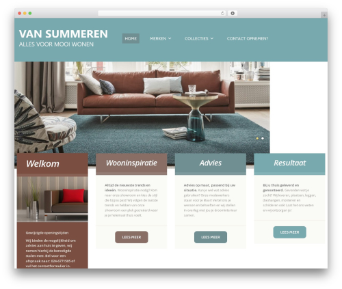 WordPress theme cherry - vansummerenwoondecoratie.nl