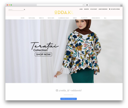 WordPress website theme odda - oddakl.com