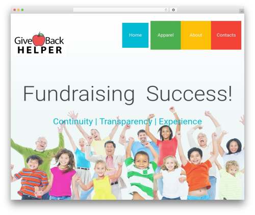 WP theme Cherry Framework - givebackhelper.org