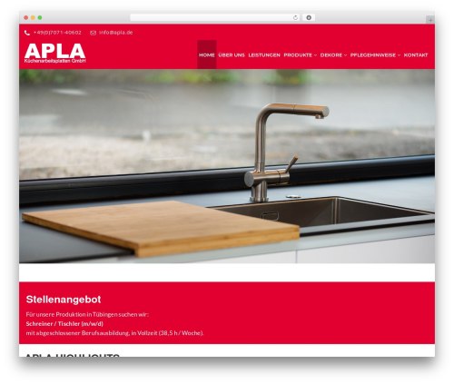 APLA WordPress theme - apla.de
