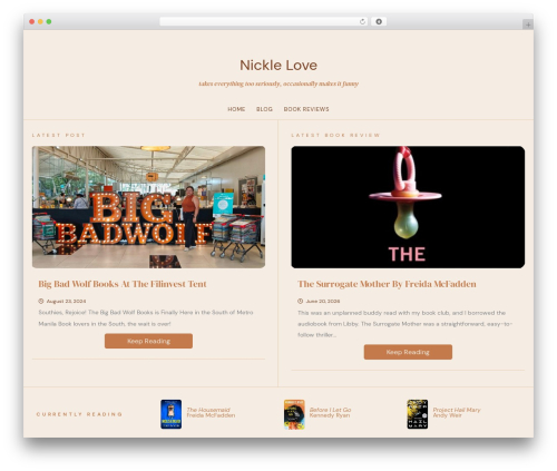 Recencio Book Reviews (recencio-book-reviews) free WordPress plugin - nicklelove.com Recencio Book Reviews (recencio-book-reviews) free WordPress plugin - nicklelove.com