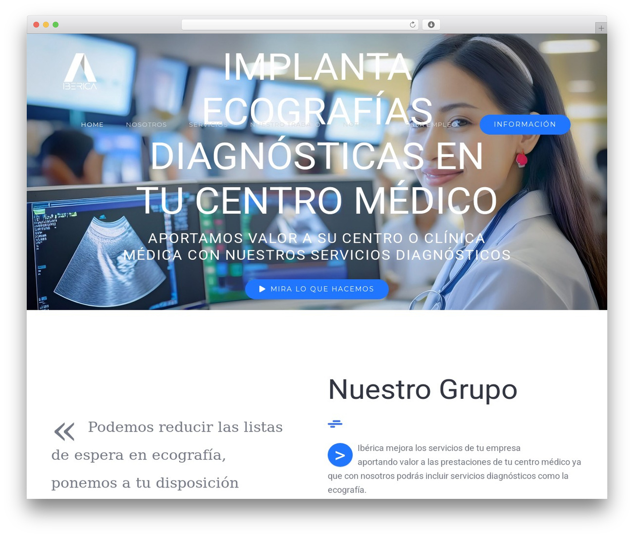 Avada WordPress theme - ibericatelemedicina.es