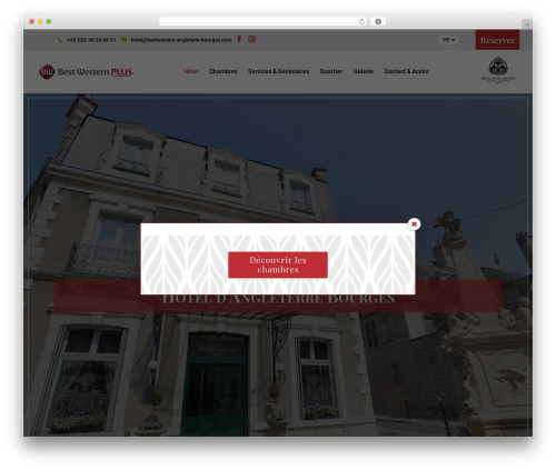 bw-angleterre WordPress theme design - bestwestern-angleterre-bourges.com