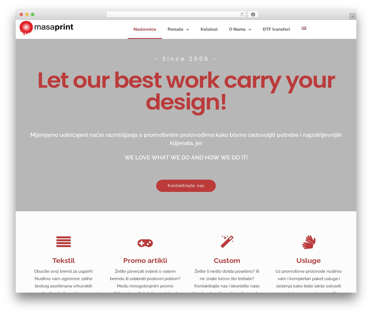 Cactus WordPress theme - masaprint.hr