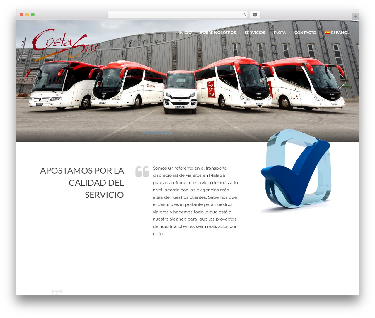Cargo WordPress theme - autobusescostasur.com