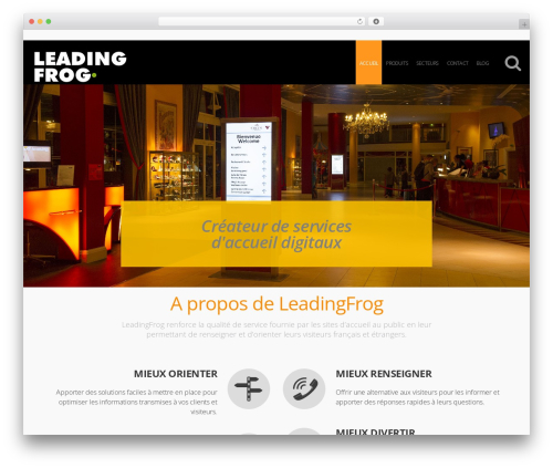 cherry WordPress theme - leadingfrog.com
