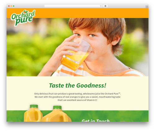 Divi best WordPress theme - orchardpure.com