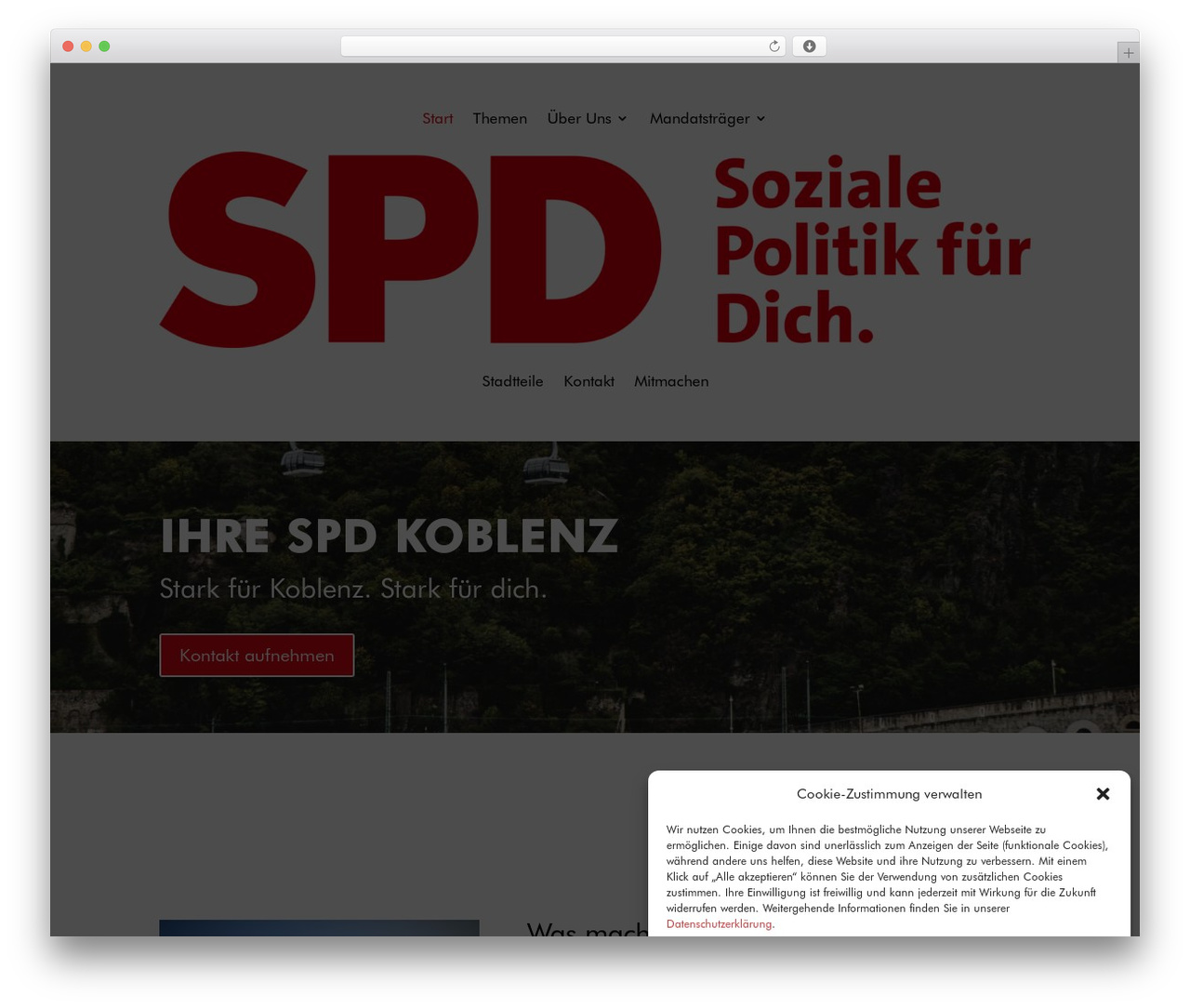 Divi theme WordPress - spd-koblenz.de