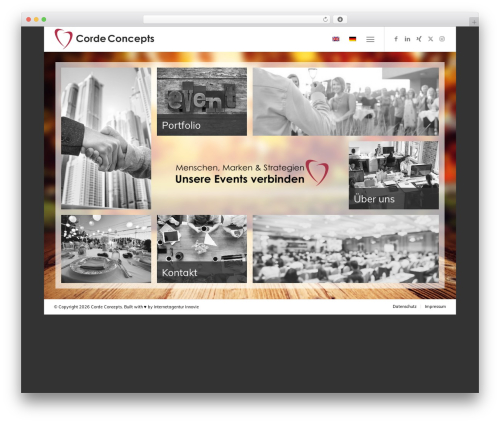 Enfold top WordPress theme - corde-concepts.de