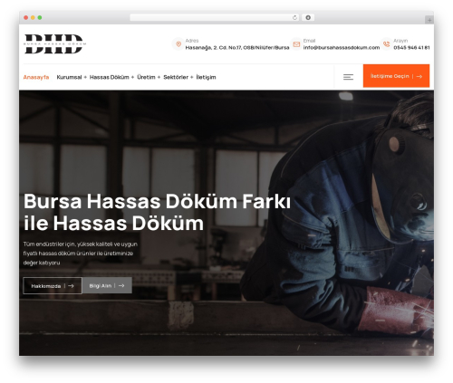 Faktorie WordPress theme - www.bursahassasdokum.com