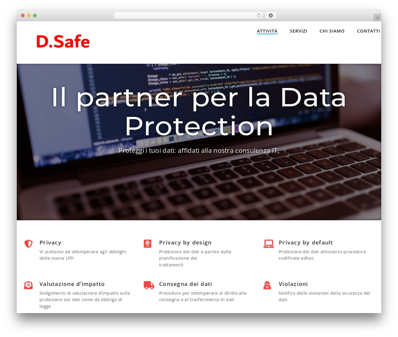 Integral WordPress theme - d-safe.ch