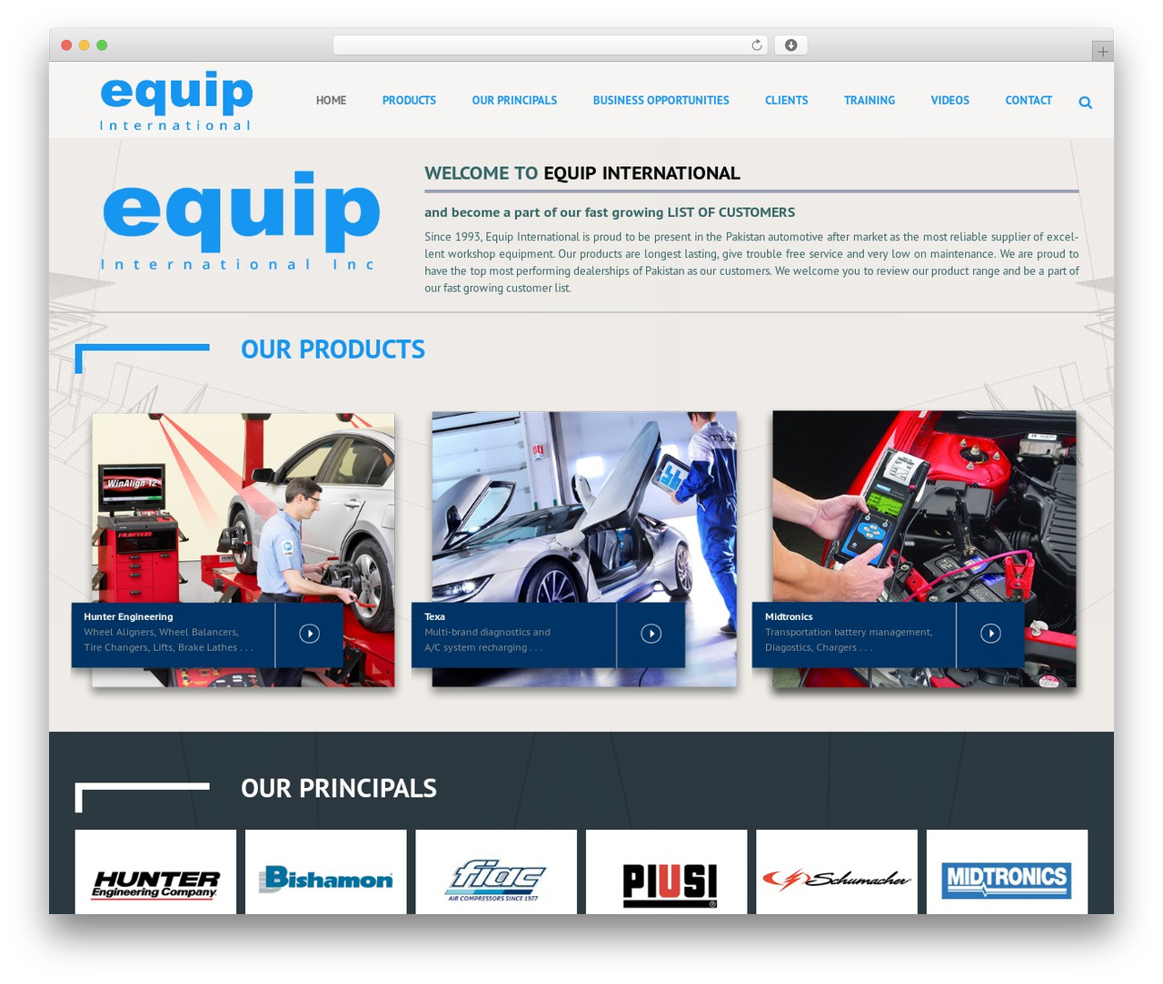 Jupiter WP theme - equipinternationalinc.com