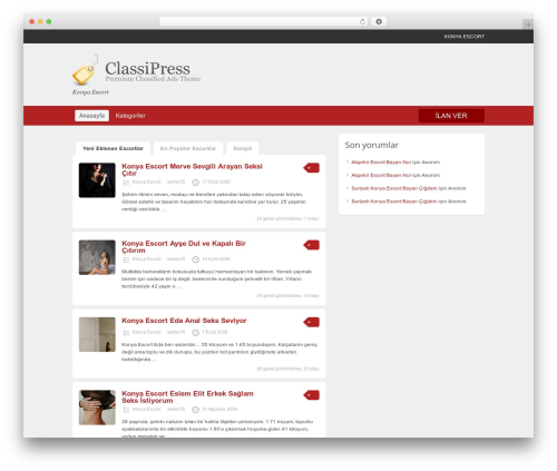 Konya1 theme WordPress - konyaevdefizik.com