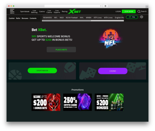 Lightspeed theme WordPress - xbet.ag