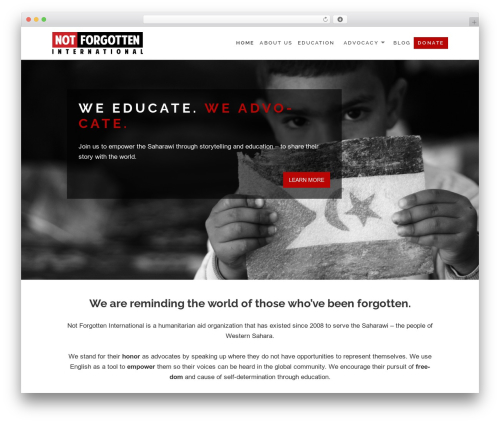 Maisha WordPress website theme - notforgotteninternational.org Maisha WordPress website theme - notforgotteninternational.org