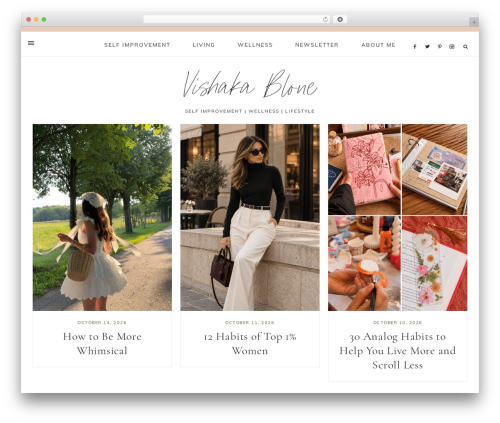 Mia WordPress theme - vishakablone.com