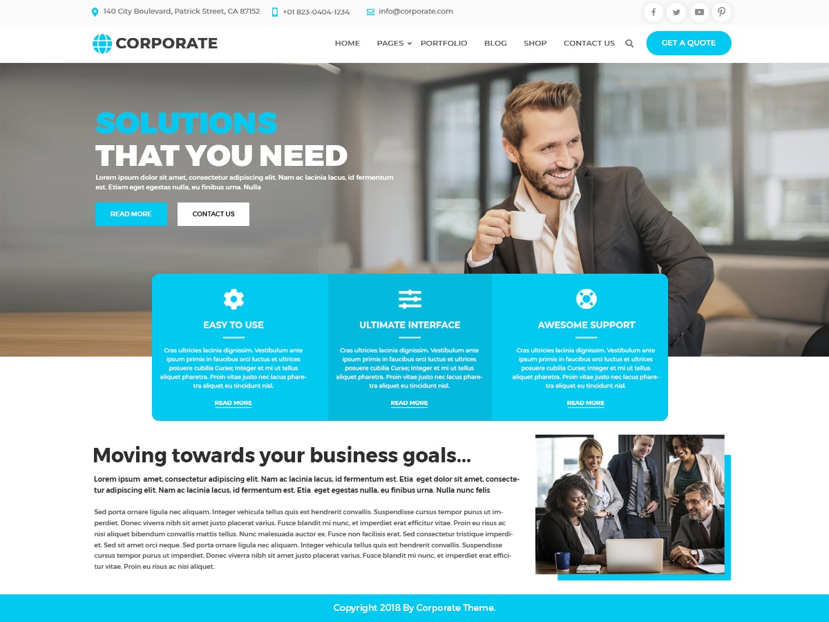 Multipurpose Corporate Pro theme WordPress Multipurpose Corporate Pro theme WordPress