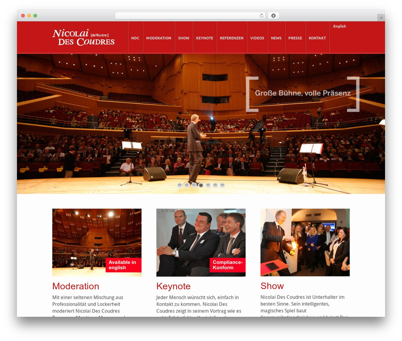 minimum WordPress theme - ndc-live.de