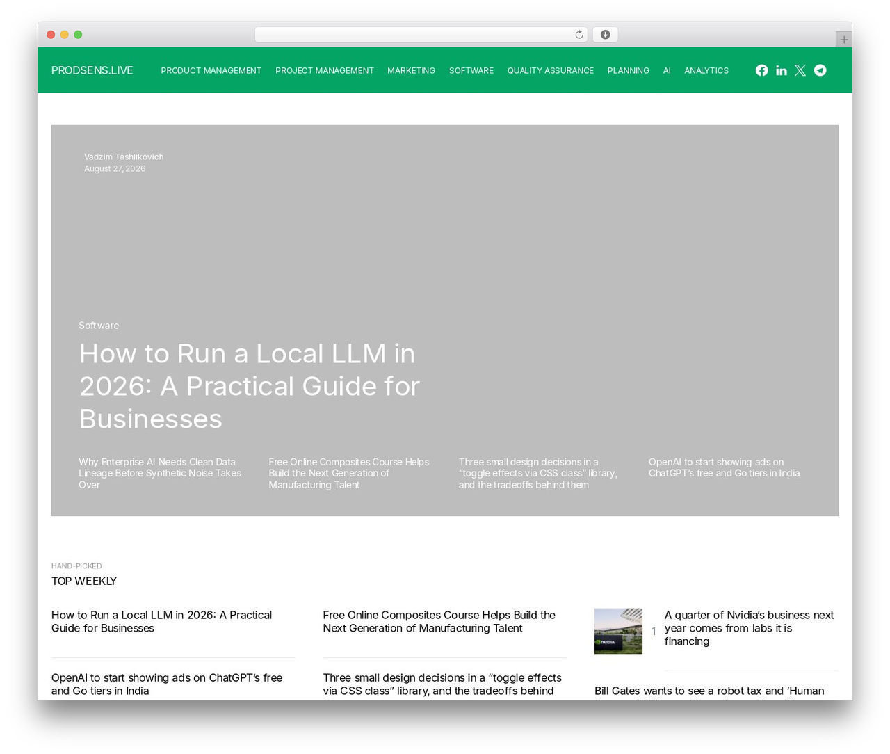 Networker WordPress theme - prodsens.live