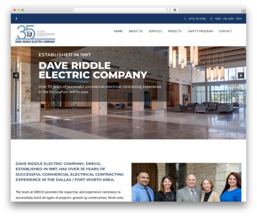 Piko Construct theme WordPress - riddleelectric.com