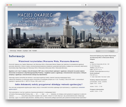 raindrops theme WordPress free - wolakomornik.pl