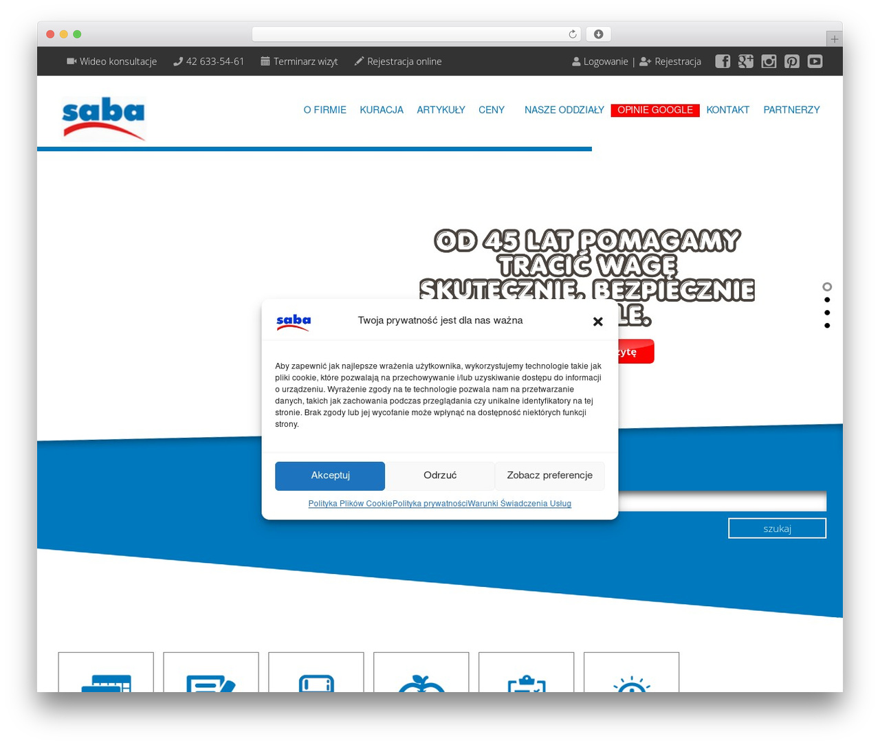 Saba theme WordPress - sabaodchudzanie.pl
