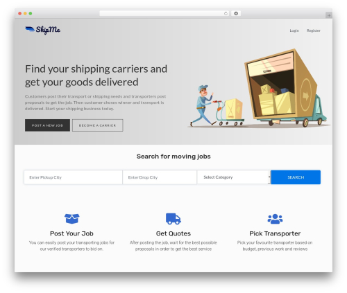 ShipMe WordPress theme - freight-24.com