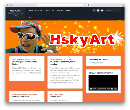 Sidebar theme WordPress - hskyart.com