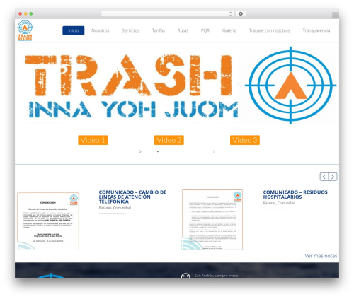 Smart7 WordPress theme - trashbusters.com.co