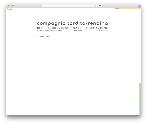 tatare WordPress theme - compagniatarditorendina.com