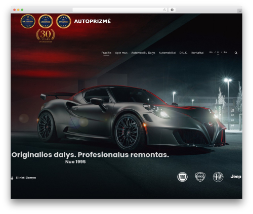 Theme WordPress autoprizme - autoprizme.lt