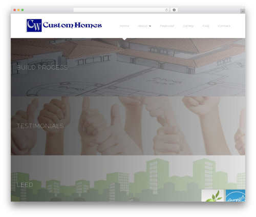 Theme WordPress Avada - cwcustomhomes.net