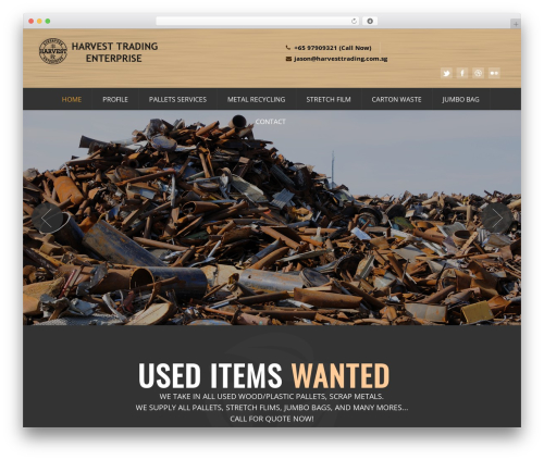 Theme WordPress Ecorecycle (shared on wplocker.com) - harvesttrading.com.sg