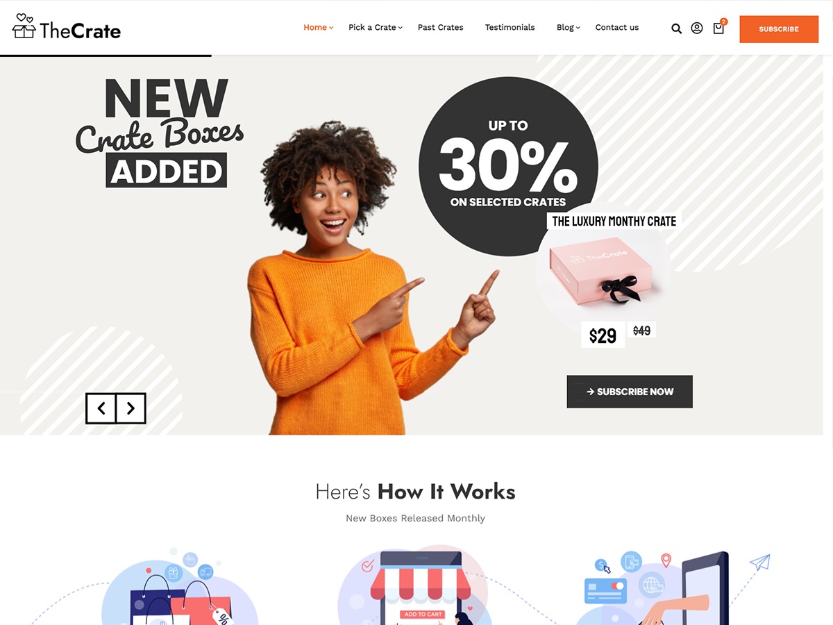 TheCrate WordPress ecommerce theme TheCrate WordPress ecommerce theme