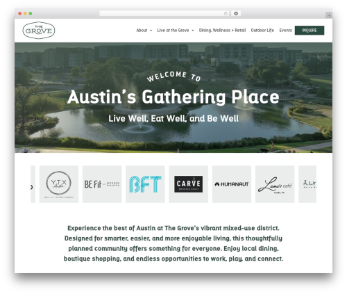 Theme WordPress FAS - thegroveatx.com
