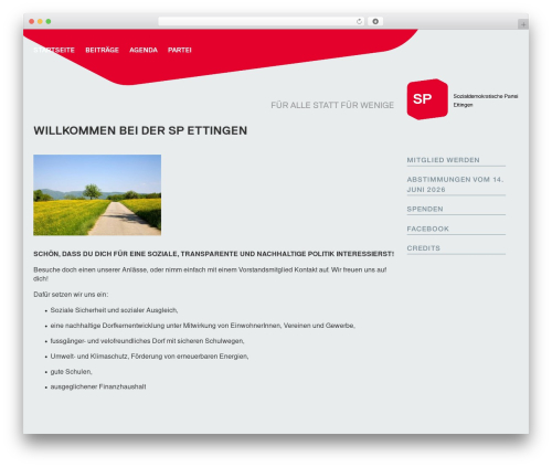 Theme WordPress SP Theme - sp-ettingen.ch
