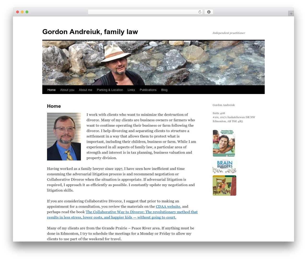 Twenty Ten theme WordPress - gordonandreiuk.ca