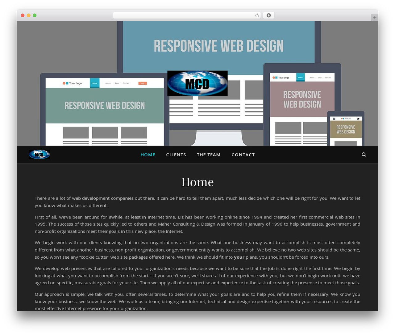 WordPress theme Ashe - maherconsulting.com