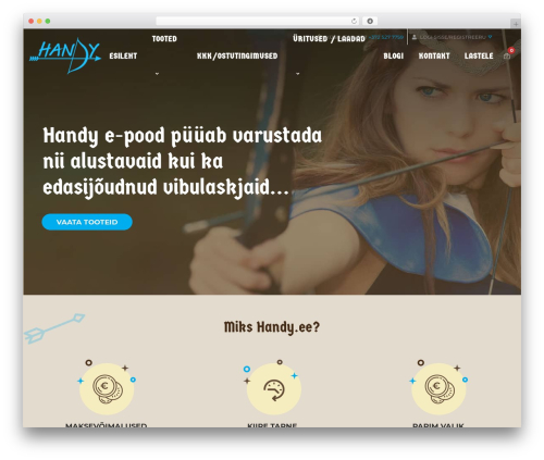 WordPress theme Creativo Theme - handy.ee