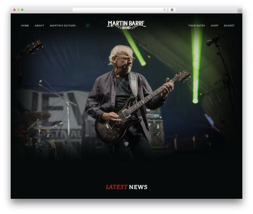 WordPress theme barre - martinbarre.com