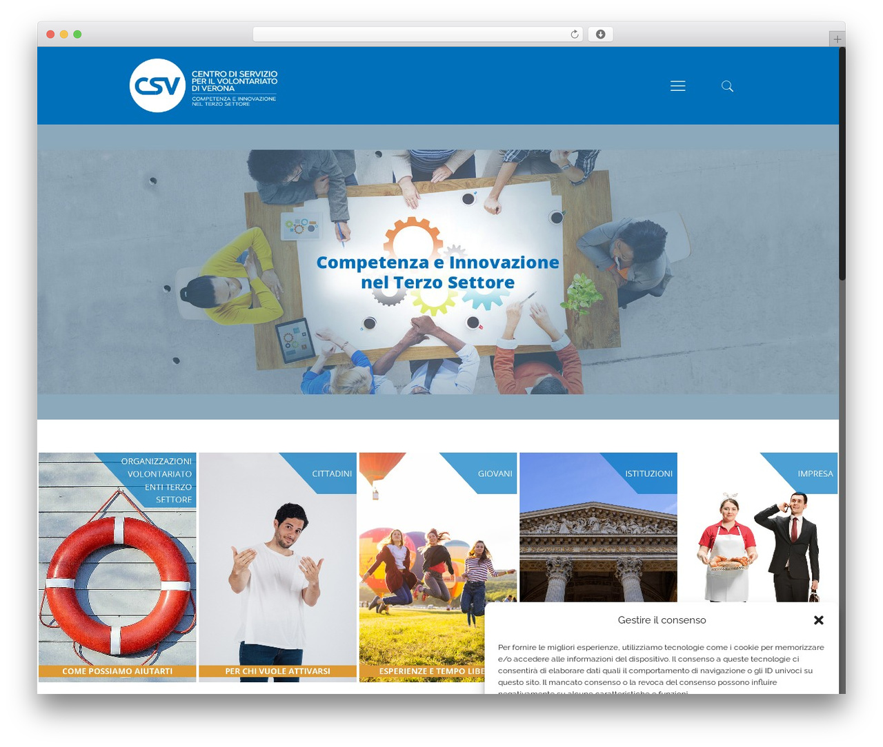 WordPress theme CSV - csv.verona.it