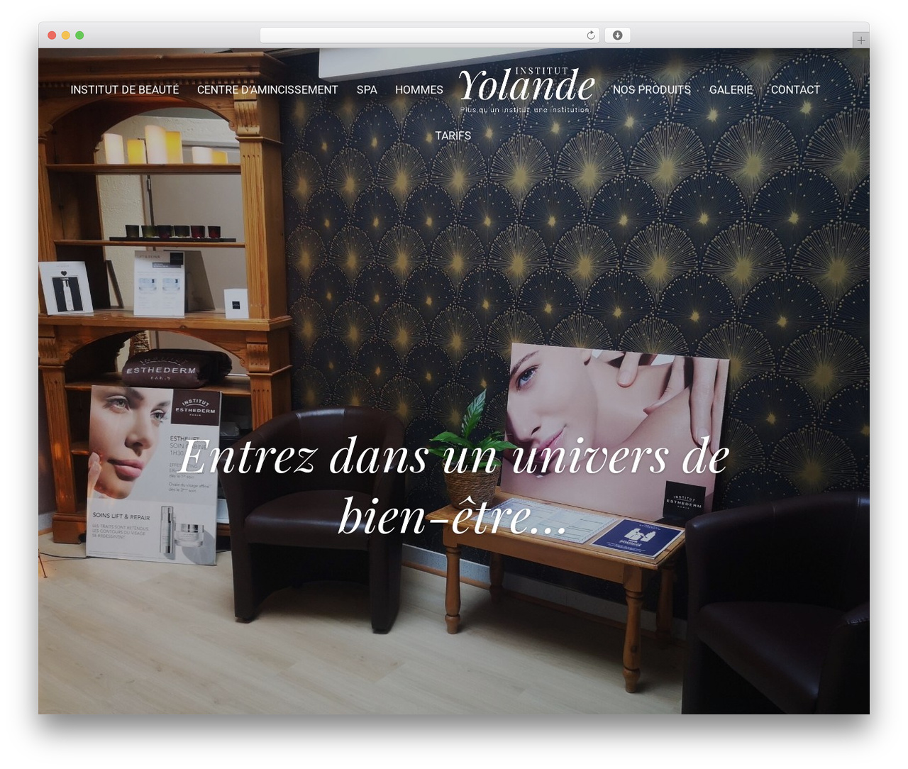 WordPress theme Divi - institutdebeaute-yolande.com