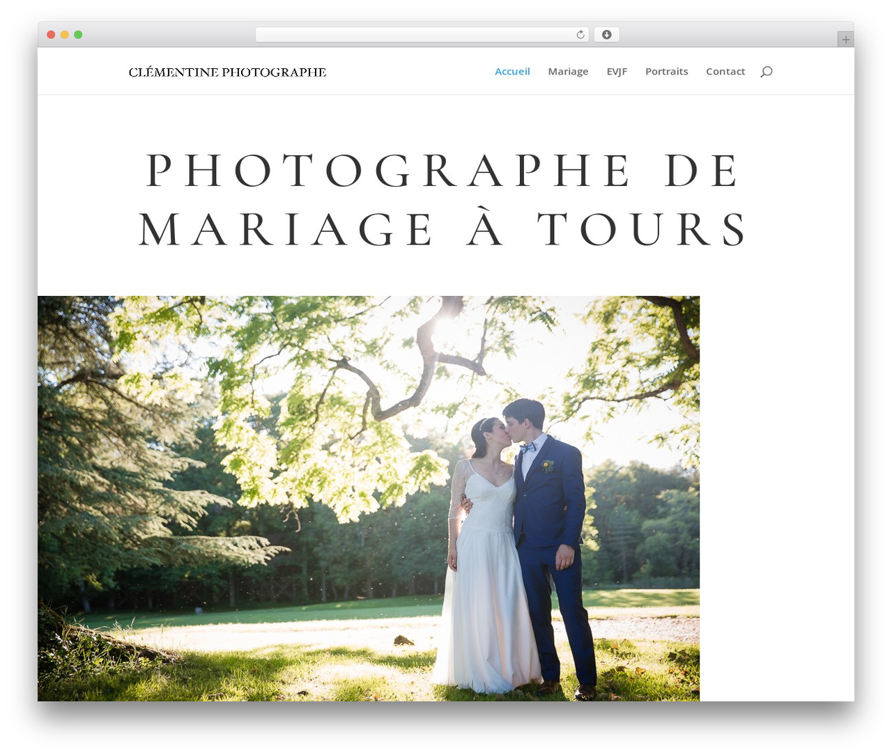 WordPress theme Divi - clementine-photographe.com