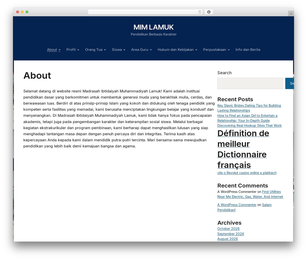 WordPress theme EduPress - madrasahmula.sch.id