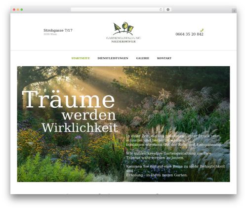 WordPress theme GreenThumb - gartenatelier.com